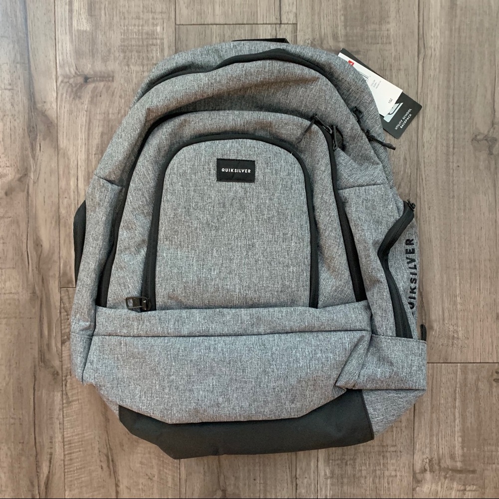 Quicksilver Gray 28 L Utility School Backpack